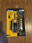 Titan 16190 Torx Bit Socket Set 14 Piece Steel T10-T60 Storage Rails. Fixed Price $20.00.