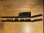 Craftsman Usa 1/4" Drive Two Racks Set Standard & Metric Sae Deep Sockets. Fixed Price $29.99.
