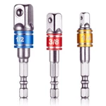 3-PIECE Socket Adapter Extension Set, 1/4, 3/8, 1/2 Inch Hex Shank, Impact Gr.... Fixed Price $23.60.