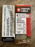 Porter Cable 18GA Brad Nails BN18PP/15GA X 2 Angle Finish Lot. Fixed Price $7.50.