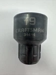 Craftsman Universal Max Axess 3/8" Drive 19MM Pass-through Thru Socket 31414. Fixed Price $14.99.
