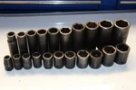 Snap-on Tools 21 Pc 1/2" Drive 6-POINT Sae Deep Shallow Impact Socket Set Usa. Fixed Price $375.00.