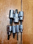 Mac Tools Snap On 1/4" 3/8" Mixed Hex Torx Bit Driver Sockets Lot Of 7. Fixed Price $40.00.