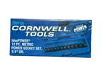 Cornwell CBPI1M 12 Piece Metric Set 1/4 Inch Drive 6 Point Impact. Fixed Price $79.95.