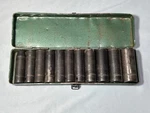 11 Metric Deep Impact Socket Set With Metal Box. Fixed Price $35.00.