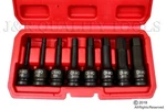 1/2" Impact Socket Hex Bits 8PC Metric Set Long Air Allen Driver. Fixed Price $24.95.