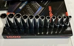 Snap On 3/8" Drive 6-POINT Deep 12-PIECE Metric Socket Set 8-19MM 212SFSMY. Fixed Price $197.00.