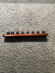 Craftsman V-series Socket Organizer, Magnetic, Orange, 8PC Rail 1/2 Dr.. Fixed Price $21.95.