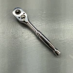 Husky Pro 1/4 Drive 5.5 Long Quick Release Ratchet Black Chrome Finish 20800P. Fixed Price $20.00.