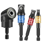 Socket Adapter Impact Hex Shank Drill Bits Set 1/4" 3/8" 1/2" + 105 Right Angle. Fixed Price $9.01.