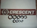 New Crescent Hand Tools 9PC 3/8 Dr Sae Standard 12PT Ratchet Wrench Socket Set. Fixed Price $16.95.