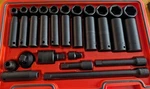 Proto Heavy Duty Impact Drive Socket Set 1/2" 30PC Sae J74130IM. Fixed Price $399.99.