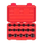 Tekton 1/2" Drive Shallow 12-POINT Impact Socket Set, 17-PIECE (8-24MM). Fixed Price $104.81.