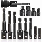 12PCS Impact Socket Adapter & Reducer Extension Set For Drill Nut Driver - New. Fixed Price $16.52.