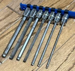 Matco Tools Extra Long Socket 3/8" Allen Key Hex Ball Bit Driver Set Lot. Fixed Price $185.00.