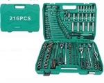 216PCS Ratchet Wrench Socket Tool W/storage Case 1/2IN,3/8IN, 1/4IN Drive. Fixed Price $97.19.