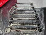 Craftsman #CMMT12057 Pc Metric Pt 8MM-17MM Ratcheting Wrench Set W/holder. Fixed Price $42.95.