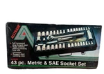 Alltrade 43PC Socket Set 3/8" Dr Sae & Metric Shallow Deep Well. Fixed Price $33.91.