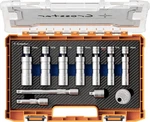 Crosstar 11PCS 3/8" Drive Magnetic Swivel Spark Plug Socket Set, Cr-v Silver. Fixed Price $65.55.