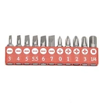 Genius Tools Piece Slotted & Philips Screwdriver Bit Set SB-111SP. Fixed Price $9.91.