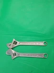 2 X Vtg 10" Adjustable Wrench. Globemaster Japan & Craftsman U.s.a.. Fixed Price $18.00.