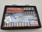Sears Craftsman Usa Nos 22PC Socket Wrench Set Thin Profile Easy Read 45882 3/8. Fixed Price $124.99.