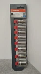 New Crescent CSAS0N 8PC. 1/2" Drive Sae 12 Point Socket Set (03). Fixed Price $18.50.