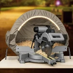 Miter Saw Dust Hood With Light, Collector Attachment. Fixed Price $106.98.