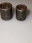Snap On 3/8 Drive 18MM & 15MM Shallow Flank 6PT Impact Sockets. Fixed Price $34.99.