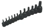 Lisle 27200 12PC Master Torx Bit Set Sizes T10 - T50 For Automotive Applications. Fixed Price $42.99.