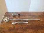Duralast 3/4" Drive Ratchet (51-300) With 1-11/16, 15/16 Sockets + 8" Extension. Fixed Price $34.99.