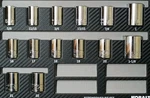 Kobalt 14 Piece Metric And Sae Chrome 6 Point Socket Set For 1/2" Inch Drive. Fixed Price $34.94.