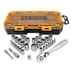 Dewalt DWMT73804 34 Piece 1/4" & 3/8" Drive Ratchet Socket Set Sae/metric New. Fixed Price $33.95.