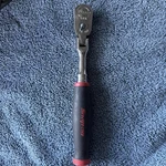 Snap On Tool FHF80A 3/8" Red Soft Grip Flex Head Ratchet. Fixed Price $119.99.