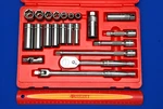 Snap-on New 22 Piece 3/8" Drive 6-POINT Metric General Service Socket Set. Fixed Price $498.32.