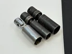 Snap-on Usa 3PC Spark Plug Swivel Universal Socket Set, S9709B, S9710A, S9704CFU. Fixed Price $55.09.