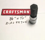 Craftsman 3/8" 1/4" Drive Hex Bit Socket Z-aj 42705 Free Usa Shipping. Fixed Price $9.96.