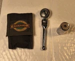 Vintage Gator Grip Universal Socket Wrench Kit - Portable Set W/ Case. Fixed Price $31.49.