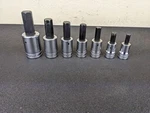 #BN991 Snap-on Tools 307ESAY 7PC 1/2" Sae Hex Bit Socket Driver Set. Fixed Price $189.95.