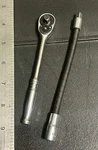 Snap-on Tools Usa TM75A 1/4" Ratchet Long Handle + TM61A Flexible Extension. Fixed Price $66.99.