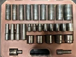 Matco SCP286V 28-PIECE 1/2"-DRIVE Sae 6-PT Adv Shallow-deep Impact Socket Set. Fixed Price $250.00.