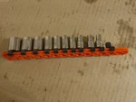 Sears Craftsman Usa Nos 10PC Sae 1/4 Socket Set Easy Read 12PT 3/16-9/16. Fixed Price $33.75.