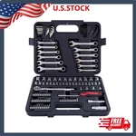 121-PIECE Mechanic Tool Set 1/4 & 3/8 Inch Drive Metric Standard Socket Kit. Fixed Price $49.99.