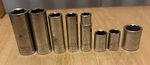 Lot Of Vintage Sparta Usa Sae 3/8 Drive Deep 6 Point Socket Mixed. Fixed Price $17.56.