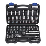 Quinn 1/4 IN3/8 And 1/2 In. Drive Sae Metric Hi-vis Socket Set, 66 Piece. Fixed Price $72.99.