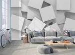 3D White Graphics K15224 Wallpaper Mural Self-adhesive Removable Sticker Kay. Fixed Price $14.33.