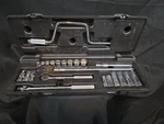 Sk Tools Piece Sae 3/8"DRIVE 12PT General Service Set W/snap Latch Case 94523. Fixed Price $147.97.
