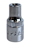 Mac Tools ME6S Torx Shallow External Star Socket 1/4" Drive Chrome Finish. Fixed Price $9.99.