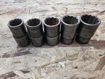 Husky Pro 1/2 Drive 13-19MM Shallow 12 Point Impact Socket Set 5PC Used. Fixed Price $14.99.
