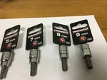Qty (4) Powerbuilt Hex Sockets, 5 Mm, 7 9 - 3/8 Drive. Fixed Price $17.80.